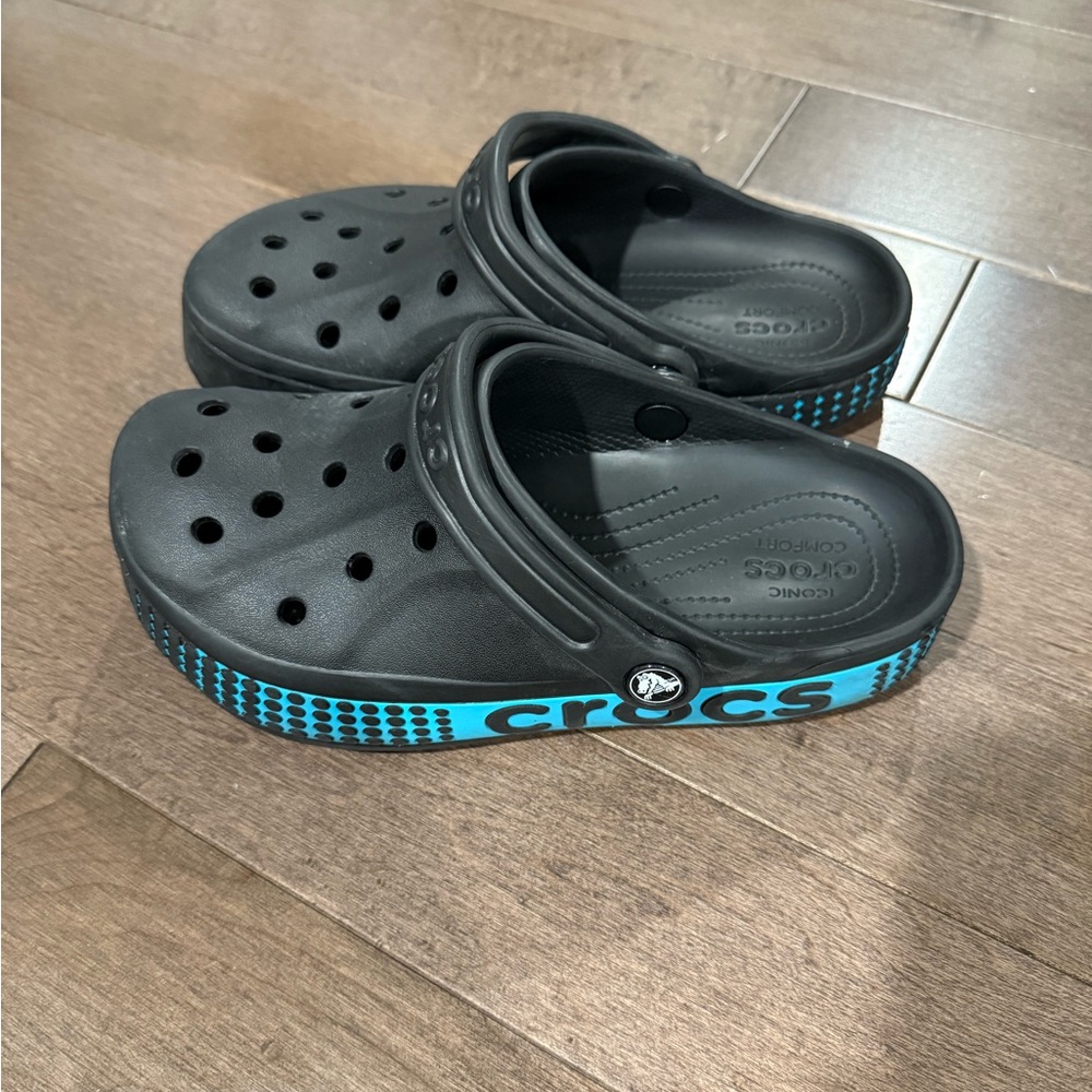 CROCS Black and Blue